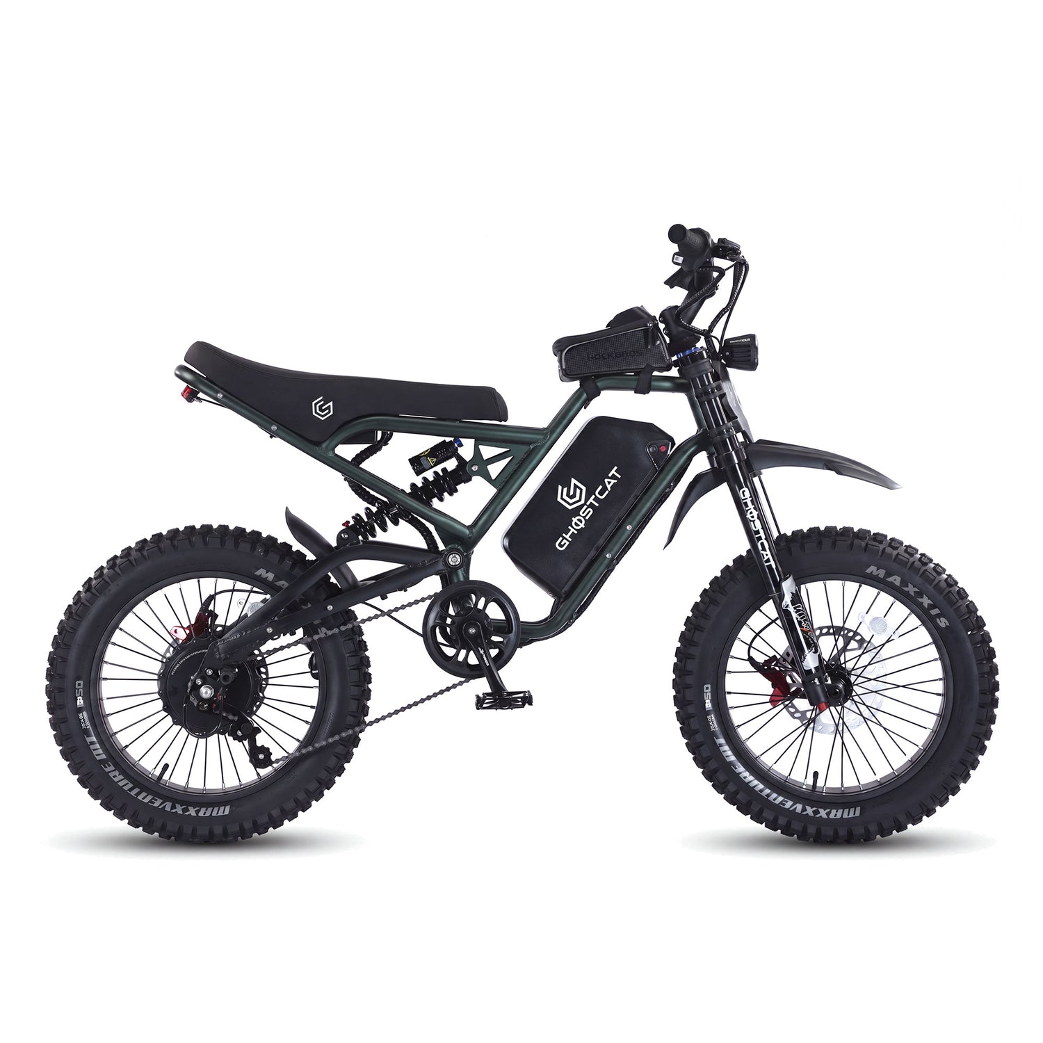 F4X: 2,200W 60V Fat-Tire E-Bike, 40+ MPH – GhostCat Bikes